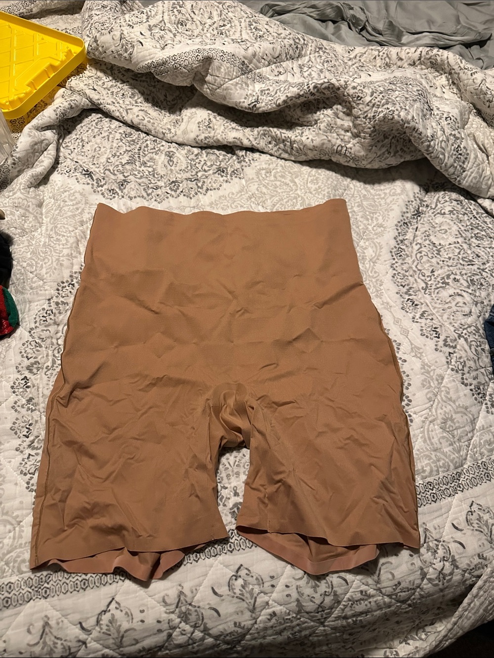knix High-Waist Bike Shorts in Camel/Tan